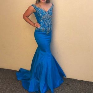 Mac Duggal pageant gown